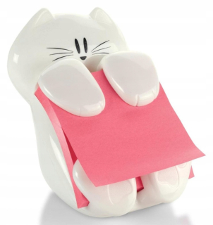 Organizátor na post-IT lepkavé samolepky mačiatko