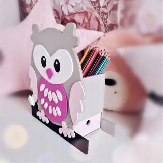 Organizátor na stole OWL XL, Toolbox pre pastelky