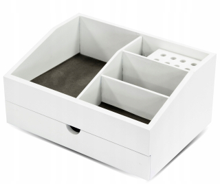 Organizátor na stole Toolbox Biely kontajner