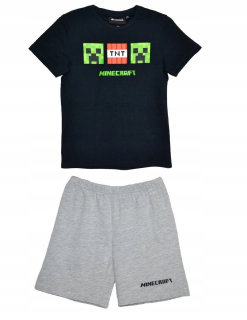 MINECRAFT - Originálne pyžamás krátky rukáv 128cm - Minecraft