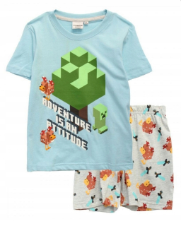 MINECRAFT - Originálne pyžamá s krátkym rukávom 152 cm - minecraft