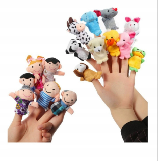 Puppety Zvieratá Ľudia Zvieratá 16 ks