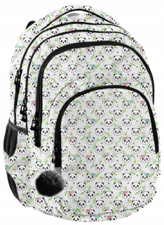 Školský batoh, taška - Paso školský batoh pre dievča Panda + Keychain