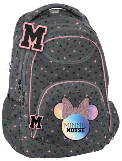 Školský batoh, taška - Paso School Bathpack Šedá myš Minnie Mini