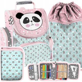 Aktovka školská taška - Paso SchoolBag School pre dievča Panda