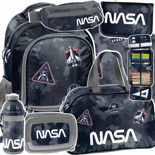 Školská taška - batoh, set, zostava - Paso Set School Batchpack pre Boy Nasa Kosmos