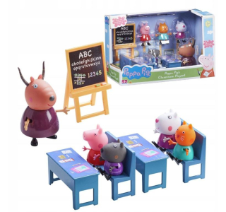 Pepa Pig - Peppa prasacia trieda Peppy 5 Figurus škola