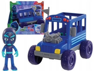 Pyžamasky - Pidżmerssi pj masky nočné ninja autobus autko + figurín
