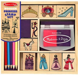 Popoluška - Drevené pečiatky Cinderella - Melissa a Doug
