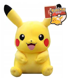 PLYŠOVÁ HRAČKA VEĽKÁ PIKAČU MASKOT PIKACZU POKEMON 29cm ORIGINÁL