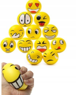Anti-stress loptička Gniotek Smiley city 12 kusov