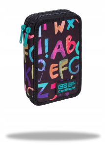 Puzdro na ceruzky CoolPack dvojkomorový s vybavením JUMPER 2 abeceda, ALPHABET (C66236)