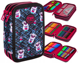 Trojité puzdro na ceruzky s príslušenstvom CoolPack Jumper 3 - Dogs to go