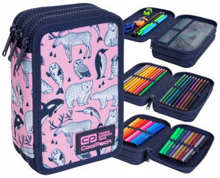 Peračník - COOLPACK Puzdro na ceruzku s ružovým oceánmi