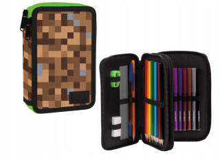 Peračník - Dvojité puzdro na ceruzky s Game Minecraft Zariadenia