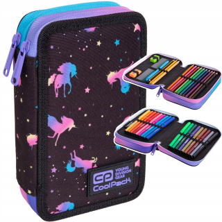 Peračník - Dvojité puzdro na ceruzky s jumper Unicorn