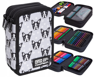 Peračník - VYBAVENIE TRIPLE PENCIL CASE COOLPACK BULL
