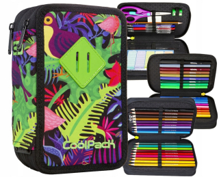 COOLPACK DŽUNGĽA - trojité puzdro na pero
