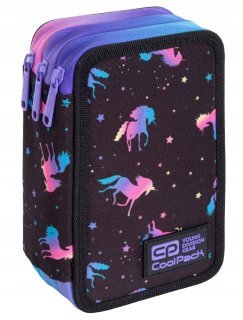 Trojité puzdro na pero Coolpack Unicorn