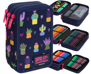 Trojité puzdro na pero COOLPACK Kaktusy