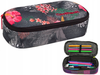 Školské puzdro Coolpack Campus Coral Hibiscus 85714CP č. A034