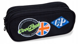 Peňaženka na ceruzky CLEVER BADGES BLACK 2019