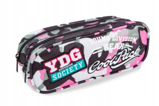 Peňaženka na ceruzku s dvoma vreckami modro-ružová Coolpack 2019