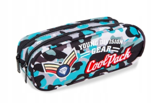 Peňaženka na ceruzku s dvojitým vreckom modrá MORO COOLPACK 2019