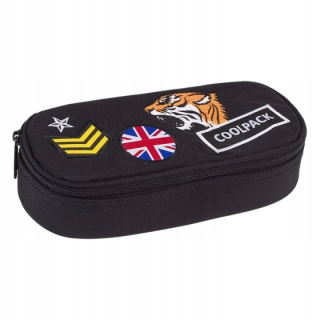 Pevné puzdro na pero Coolpack Campus Badges Black CP