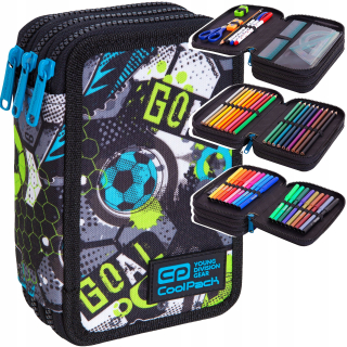 Peračník - COOLPACK 3-COMBE SCHOOL CUSTE CASE S ZARIADENÍM