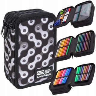 Školské puzdro na ceruzky s trojitým vybavením CoolPack Jumper 3 Links 57389CP C67183