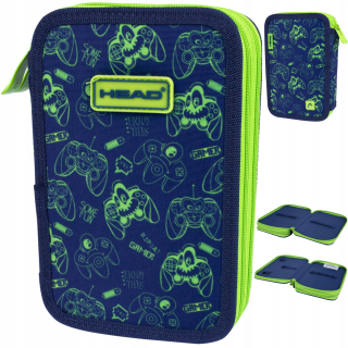 Peračník - Double School Pencil Case bez vybavenia Gamer hra