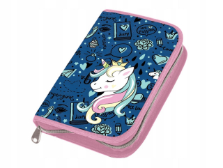 Školské puzdro Hama Blue Unicorn