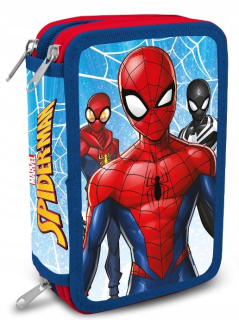 Trojkomorový peňaženka Spiderman s príslušenstvom