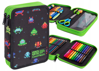 Peračník - Dvojité vybavenie pre ceruzku XL. Coolpack ufo pixely