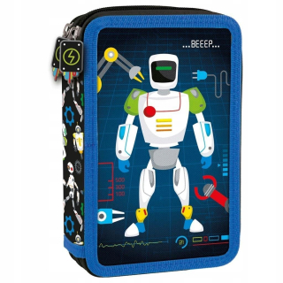 Puzdro na ceruzky s výsuvom 2-dielna sada Roboty 11 DERFORM