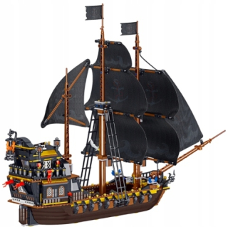 Pirati z karibiku - Piráti pirátska loď z karibských čiernych blokov