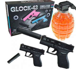 Kovová pištoľ Glock Replica Balls FREE