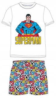 Superman - Chlapec je pyžamá superman krátky rukáv 134