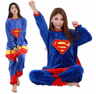 Superman - Pyžamák kigurumi onesie kompania superman 150 cm