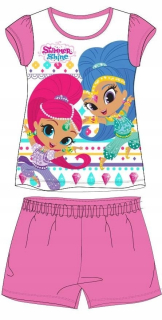 Shimmer a Shine - Pyžamá sada pre letný lesk a lesklý bavlna 116