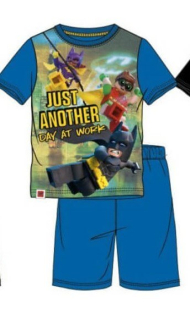 BATMAN -  Pyžamá lego batman krátky rukáv + šortky 116