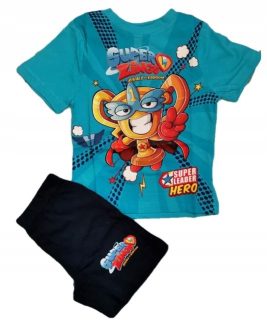 SUPER ZINGS - Pyžamá super zings leto modrá bavlna 104now