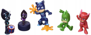 Pyžamasky - PJ Masky Pidżmersi Collectible Figures 5-Pak