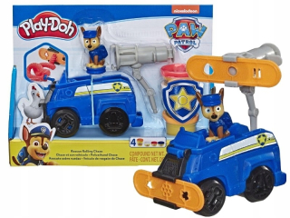 PAW Patrol - Zahrajte si DOH PSI PATROL vozidlo Chase E6924 HASBRO