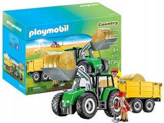 PlayMobil 9317 Veľký traktor s prívesom
