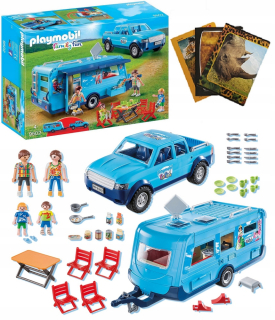 PLAYMOBIL 9502 PICKUP s obytným vozom