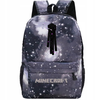 Školský batoh, taška - A4 Backpack School Minecraft Enderman Farby vzory
