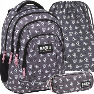 Školský batoh, taška - Backpack School Backup In Shed pre dievča raccoon
