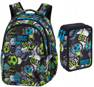 Školský batoh, taška - Batoh Coolpack Joy S Ball + Triple Cucil Case 21L